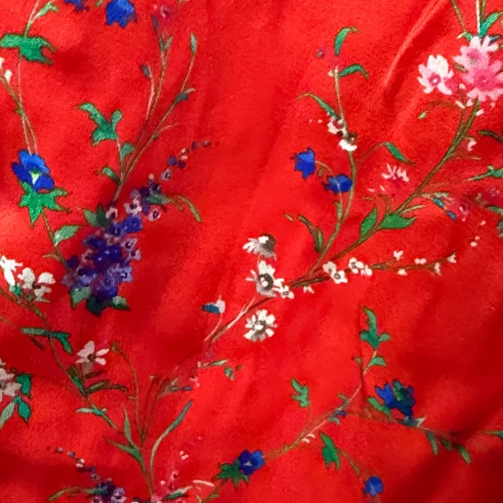 Paloma Blue Amalfi Overalls Silk Floral Bluebell Print Size Small - Picture 10 of 10